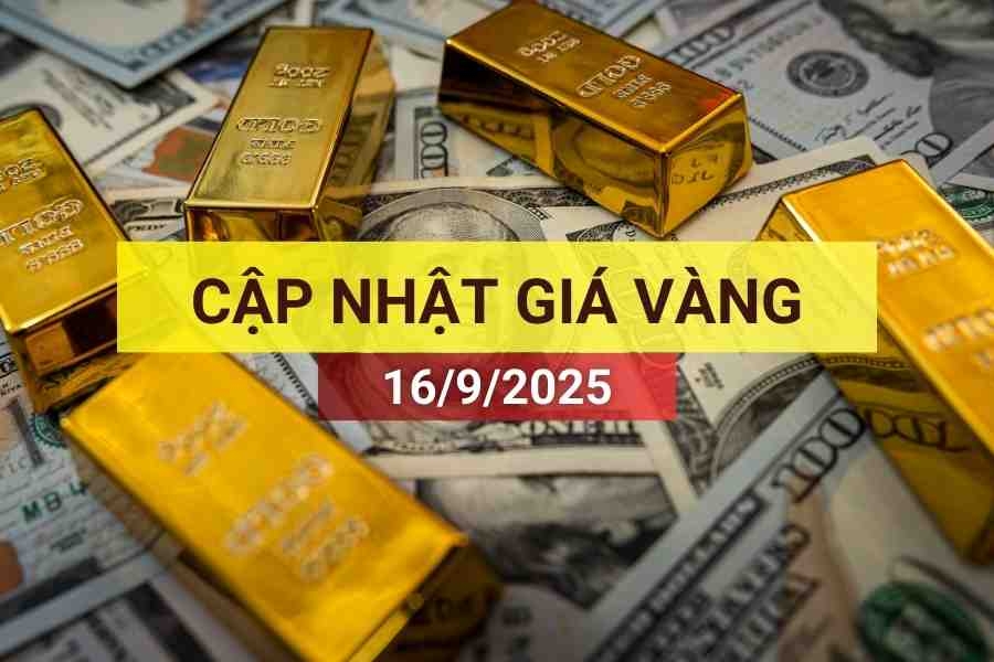 Giá vàng sáng 16/9/2025