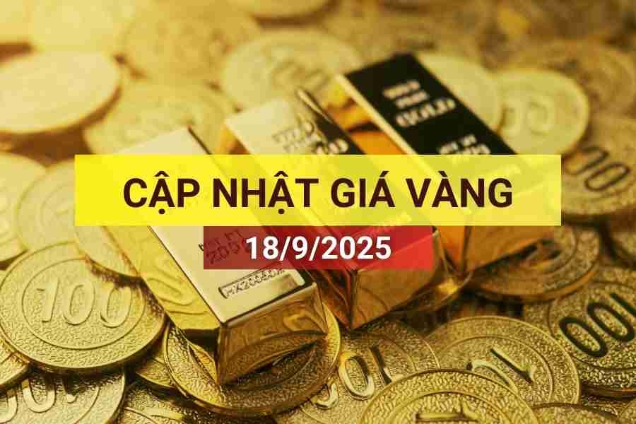 giá vàng sáng 18/9/2025