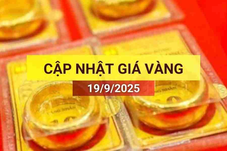 giá vàng sáng 19/9/2025