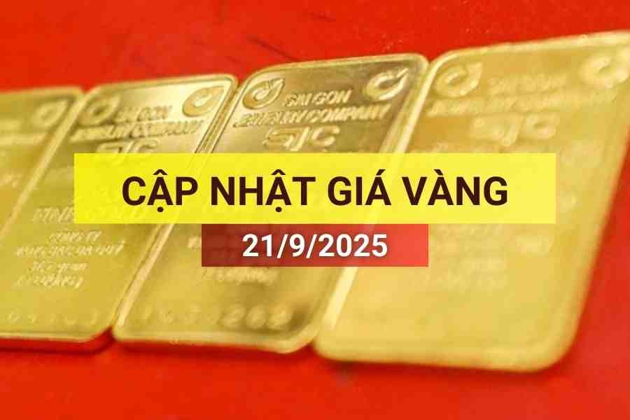 giá vàng sáng 21/9/2025