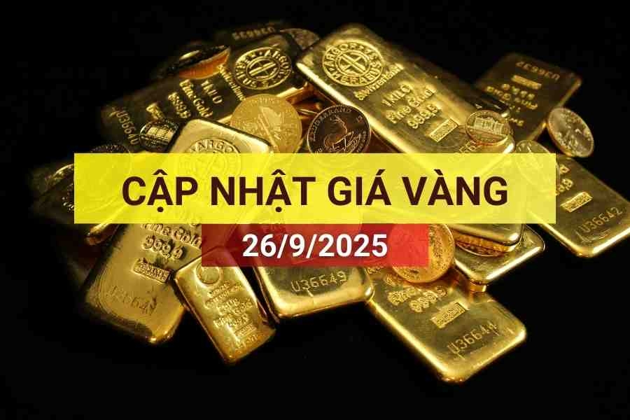 giá vàng sáng 26/9/2025