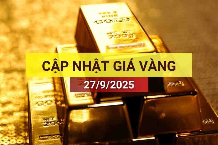giá vàng sáng 27/9/2025