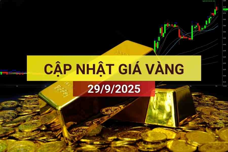 giá vàng sáng 29/9/2025