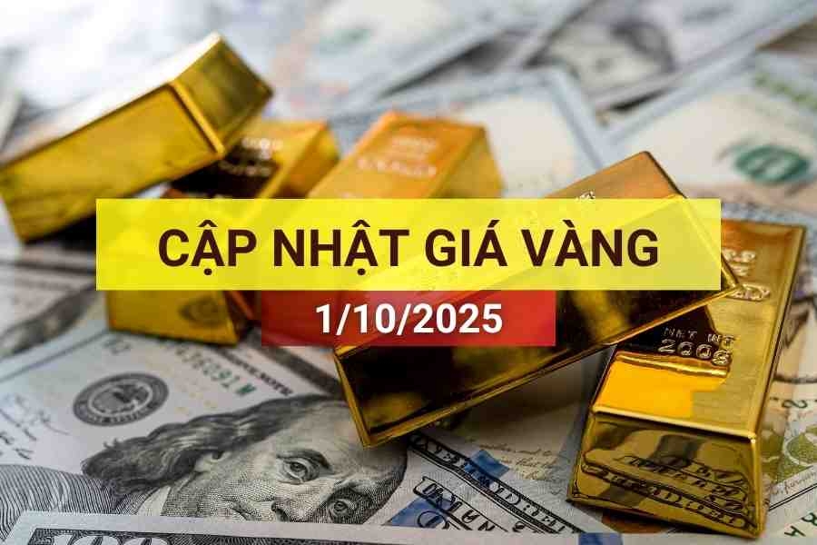 giá vàng sáng 1/10/2025