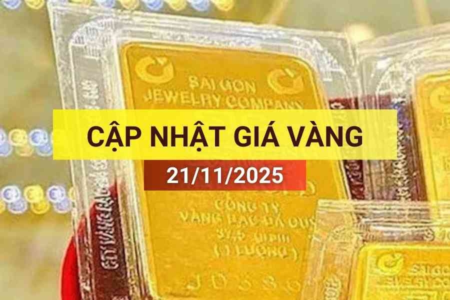 Bản tin giá vàng sáng 21/11/2025
