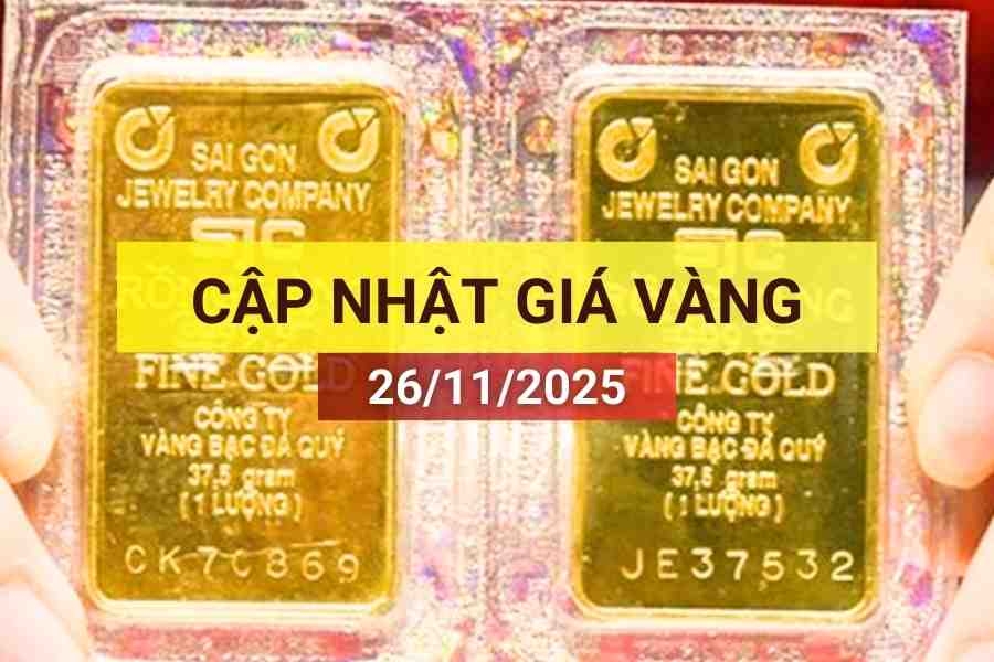 Bản tin giá vàng sáng 26/11/2025