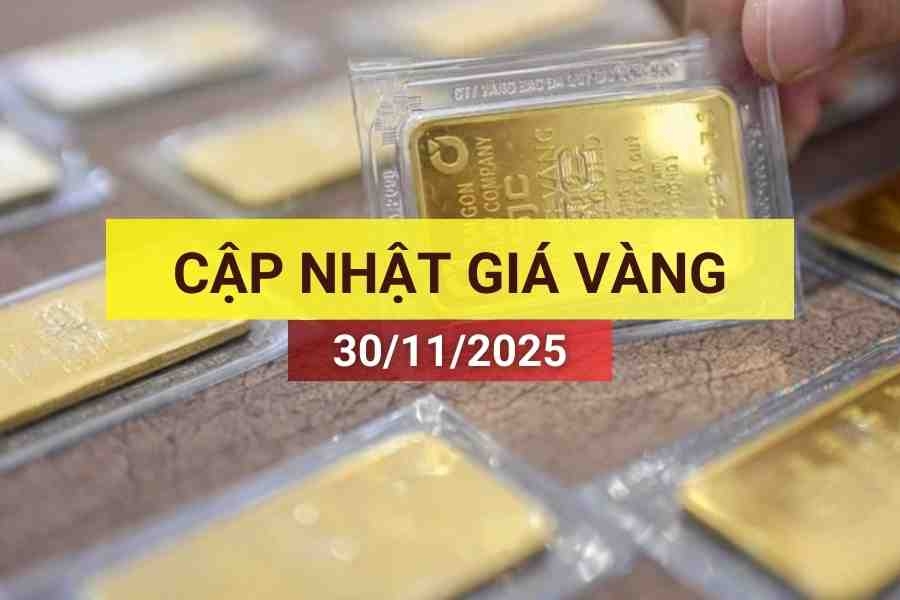 Bản tin giá vàng sáng 30/11/2025