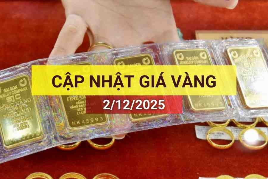 Bản tin giá vàng sáng 2/12/2025