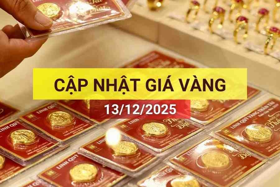 Bản tin giá vàng sáng 13/12/2025