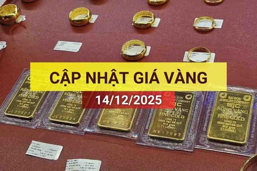 Bản tin giá vàng sáng 14/12/2025