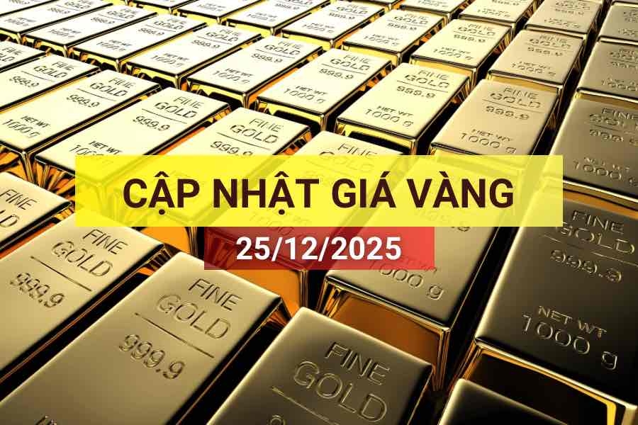Bản tin giá vàng sáng 25/12/2025
