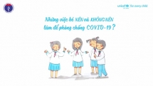 khuyến cáo những việc trẻ em nên và không nên làm để phòng chống COVID-19