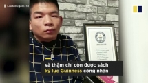 Chàng trai tàn tật có tài gấp giấy bằng miệng được Guinness công nhận