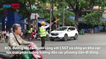 Hơn 200m đường Trần Hưng Đạo được rào chắn phục vụ thi công ga ngầm