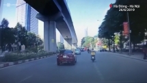 Né chốt 141, nam thanh niên chạy ngược chiều gây tai nạn ở Hà Nội