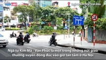 Bất cập biển báo tại ngã tư Kim Mã - Vạn Phúc