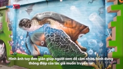 Biệt thự "phủ" grafiti phòng chống Covid-19 độc nhất Hà Nội