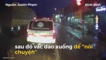 Xin vượt bất thành, tài xế xe cứu thương vác dao 