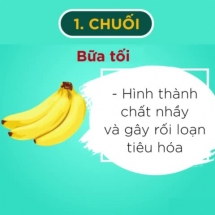 Tại sao bạn không nên ăn chuối vào bữa tối?