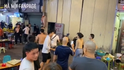 Nhóm thanh niên hỗn chiến trên phố Hà Nội